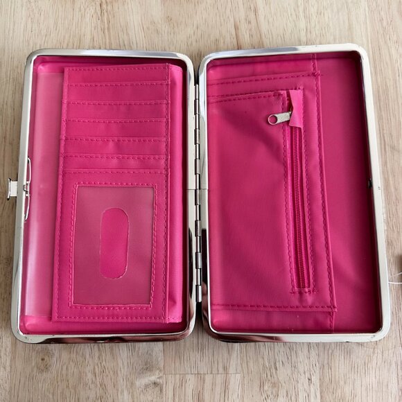 NWT Heritage West Women's Western Clutch Wallet Rhinestone Accents Red‎ - Picture 5 of 10